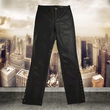 Revolve BlankNYC 27" Pantalon Cheville en Cuir Végétalien Noire Femme Taille 26 