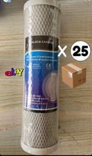 ACTIVATED CARBON FILTER CARTRIDGE PIECES 25 CTO CARBON BLOCK 5 MICRON 10"