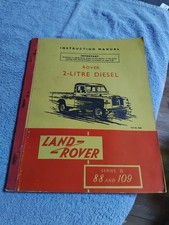 Original 1958 Land Rover Series II Diesel Owners Instruction Manual Handbook VGC