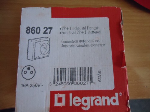 Legrand prise courant - de, 2p+t