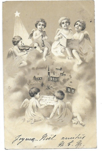 Christmas vintage postcard cpa - postcard,