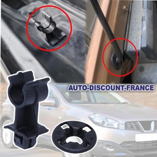 Clips attache barre capot - attache, de