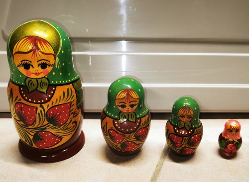 Vintage ussr wooden matryoshka - ussr,