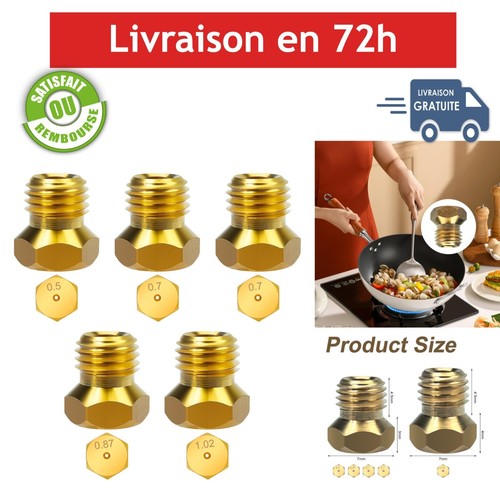 5pcs gicleurs gaz butane - 5pcs,