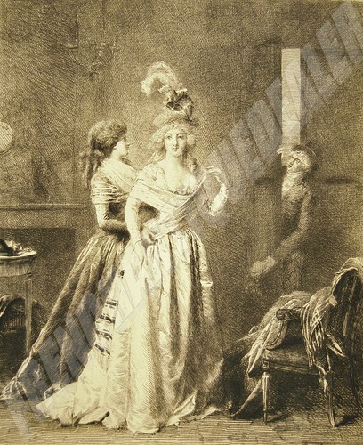 Gravure xixè louis boilly - louis, la