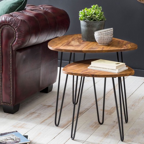 Finebuy tables gigogne - finebuy, bois