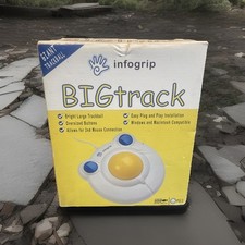 Infogrip BIGTrack Trackball Mouse 3" Trackball USB PS/2 Window PC MAC Open Box