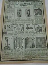 Antique Pub 1935 House Items Bottle Holder Vinegar Maker Barrel etc