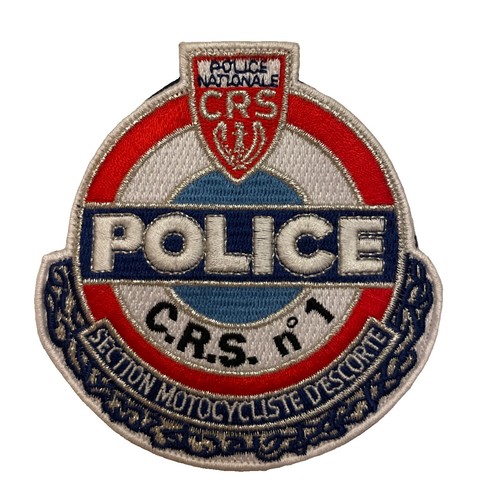 Ecusson police moto - -, bri