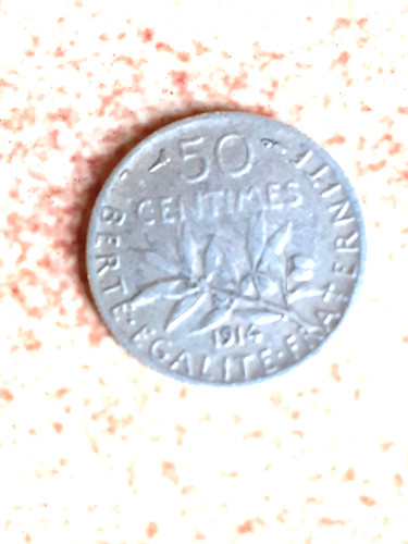 Piece argent centimes - piece, 50