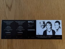 ticket de concert CARMEL