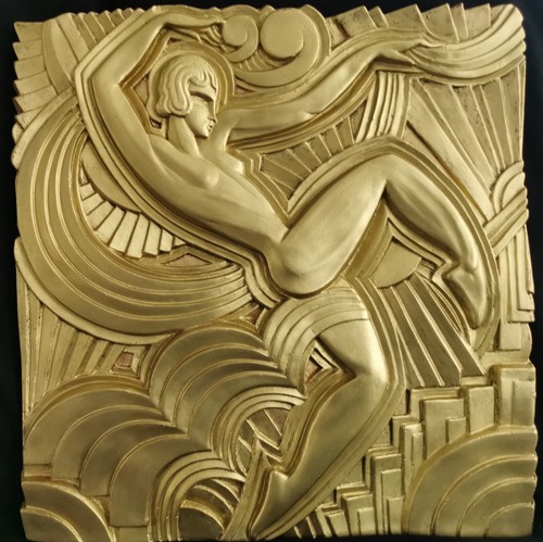 Bas relief art deco folies - art,