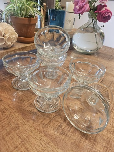 Coupes glaces en verre - a,