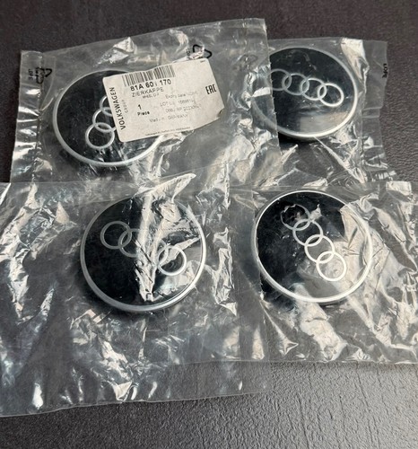Audi cache moyeu 60mm - 60mm, noir