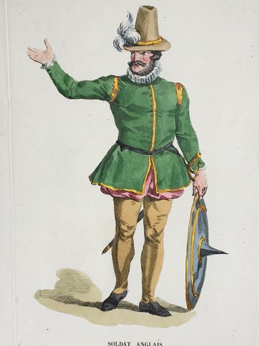 Soldat anglais 1650 costume - 1650,