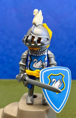 Playmobil chevalier cygne - chevalier,