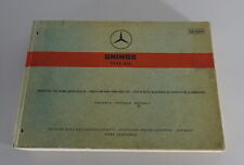 Parts catalogue / spare parts list Mercedes-Benz Unimog type 416 chassis from 1967
