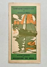 Brochure + leaflet Breton sardines / trawl fishing Lorient street frying