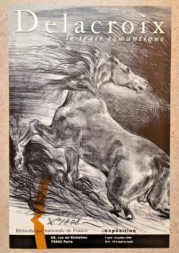 Affiche exposition delacroix - exposition,