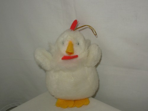 Peluche poule blanche jemini - poule,