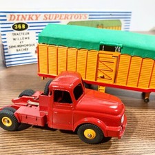 Dinky Toys 36B Willème Tractor Semi Trailer - New Condition Original Box 1960’s