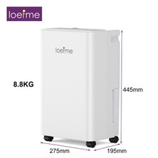 Déshumidificateur Électrique 16L/Jour Déshumidificateur d'Air Séchoir d'Air 45m²