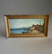Landscape painting HST by Jean Bain (19th/20th century) 