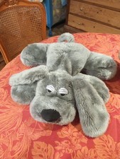 Peluche Grand Chien Gris