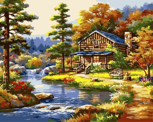 Peinture par numéros maison