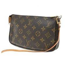 LOUIS VUITTON Pochette Accessoires Hand Bag Monogram Leather BN M51980 88CA042