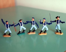 Timpo Toys Great Britain ~ Lot de 5 Soldats Nordistes Cavalerie