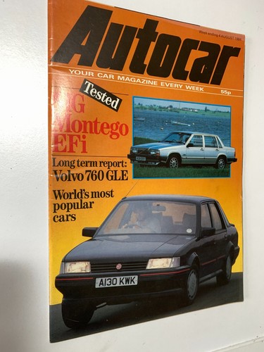 Autocar magazine 1984 - autocar, mg