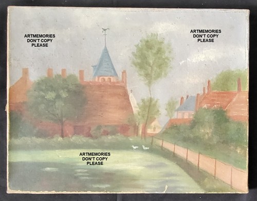 Toile c1910 église - h,