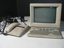 MAGNIFIQUE MINITEL 2  PHILIPS AVEC SON TELEPHONE VINTAGE