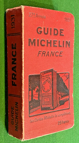 Guide michelin rouge 1931 - guide,