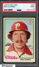 1978 O-PEE-CHEE OPC #225 Mike Schmidt Philadelphia Phillies HOF PSA 9 MINT