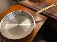 NWOT Mauviel M'ELITE B Hammered 5-Ply Frying Pan With Brass Handle 8" FREE SHIP