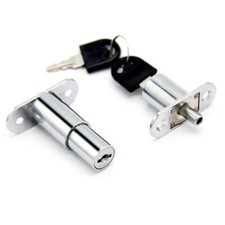 Simple Ouvert Loquet de Porte Sécurité Coulissant Argent 1pcs Garde-Robe