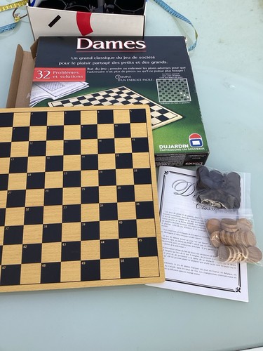 Jeu dames bois neuf - jeu,