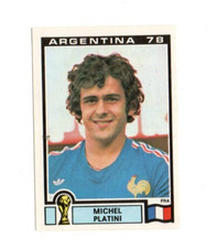 #90 MICHEL PLATINI France PANINI Argentina 78 football 1978 vignette card