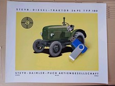 Brochure Steyr Diesel Tractor Type 180 Daimler Puch Vienna Graz 26 hp