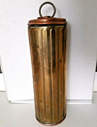 Bouillotte ancienne laiton - bouillotte,
