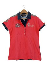 HV POLO T-shirt Dames Haut T EU 38 rouge-bleu style décontracté