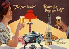 Vintage Roessle Lager art