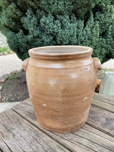 Ancien grand pot gres beige - ,
