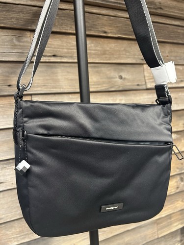 Hedgren black nylon crossbody - black,