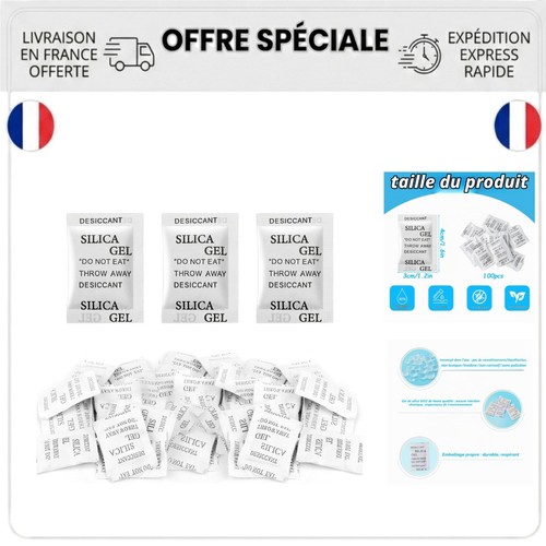 100 sachets déshydratants gel - sachets,