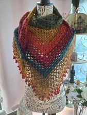 châle fait main au crochet