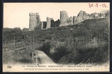 Old postcard Moulinfaux, Château de Robert le Diable built by the first northern dukes 