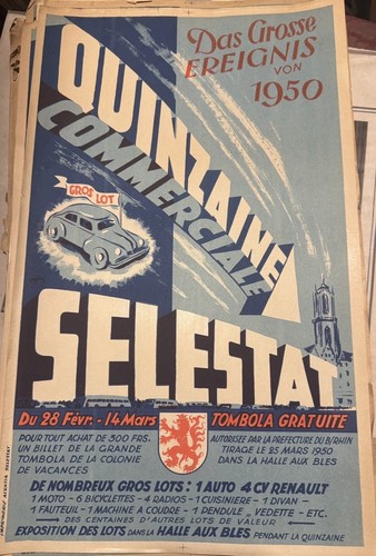 Affiche publicitaire quinzaine - affiche,